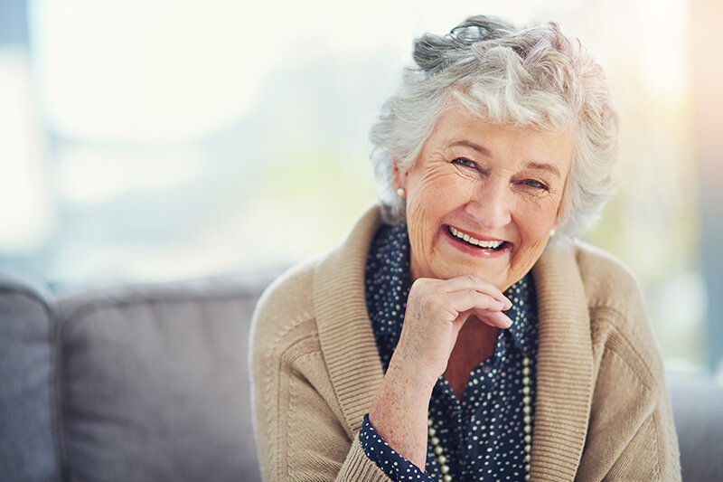 smiling senior woman