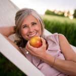 woman eating an apple, smart snacks for your teeth