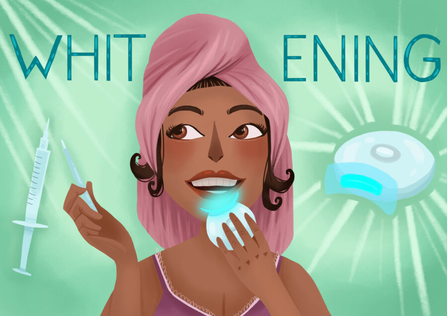 professional and store bought teeth whitening options